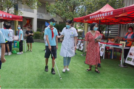 福州科技館眼健康分館參加2022年福州市全國科普日活動暨福州科技館科普場館“1+N”志愿服務行動