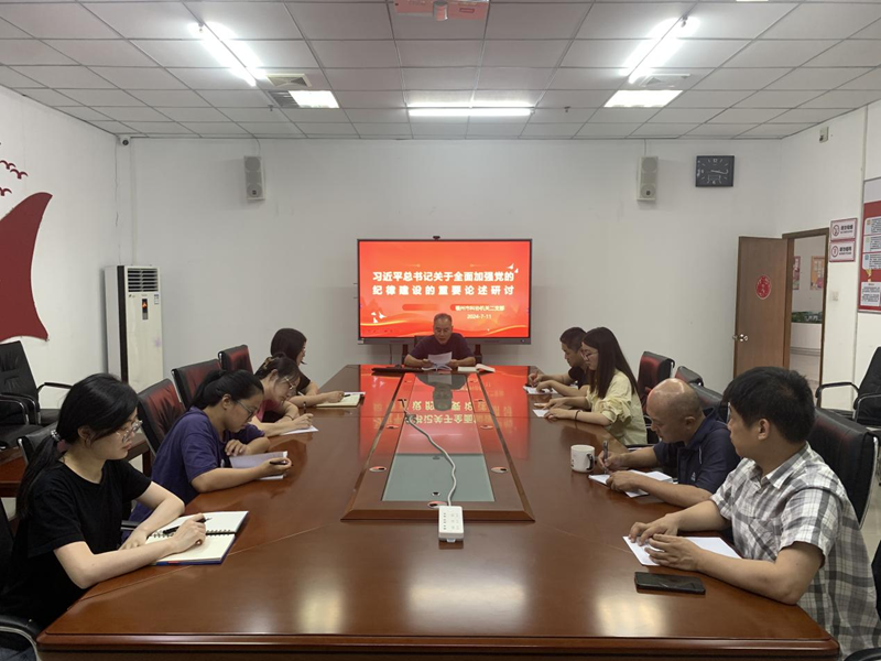 二支部“圍繞習(xí)近平總書記關(guān)于全面加強(qiáng)黨的紀(jì)律建設(shè)的重要論述”召開集中研討會